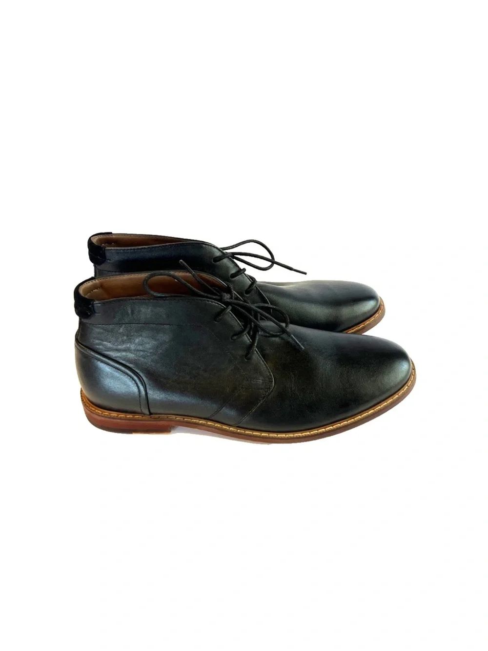 NEW Fairlane Black Leather Chukka Boots Men Size 10